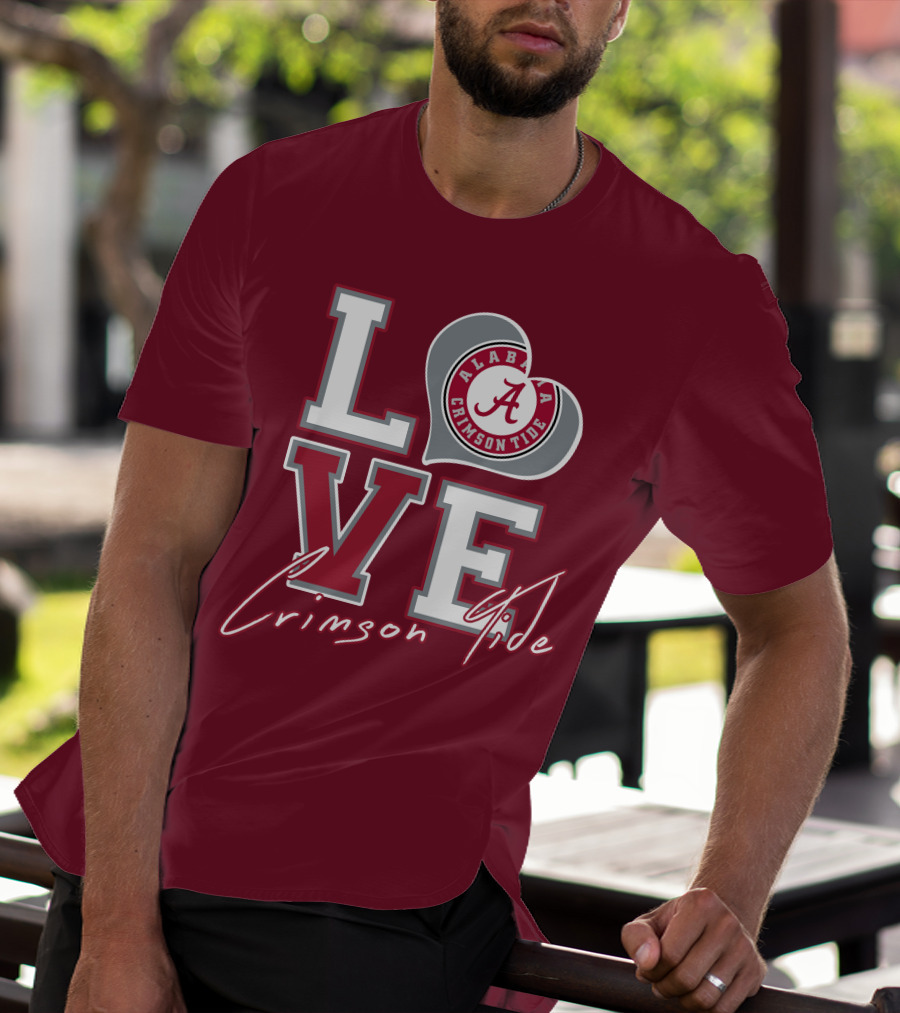 LOVE Alabama Crimson Tide T-Shirt