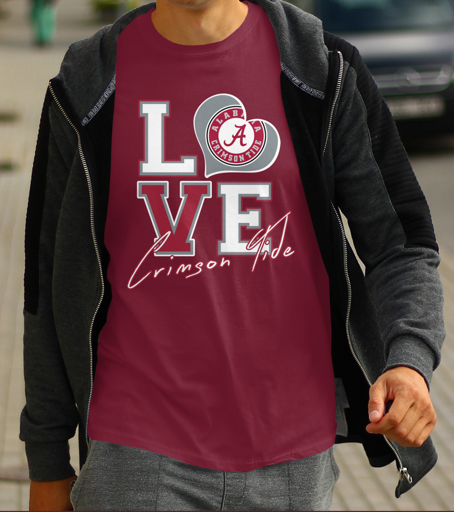 LOVE Alabama Crimson Tide T-Shirt