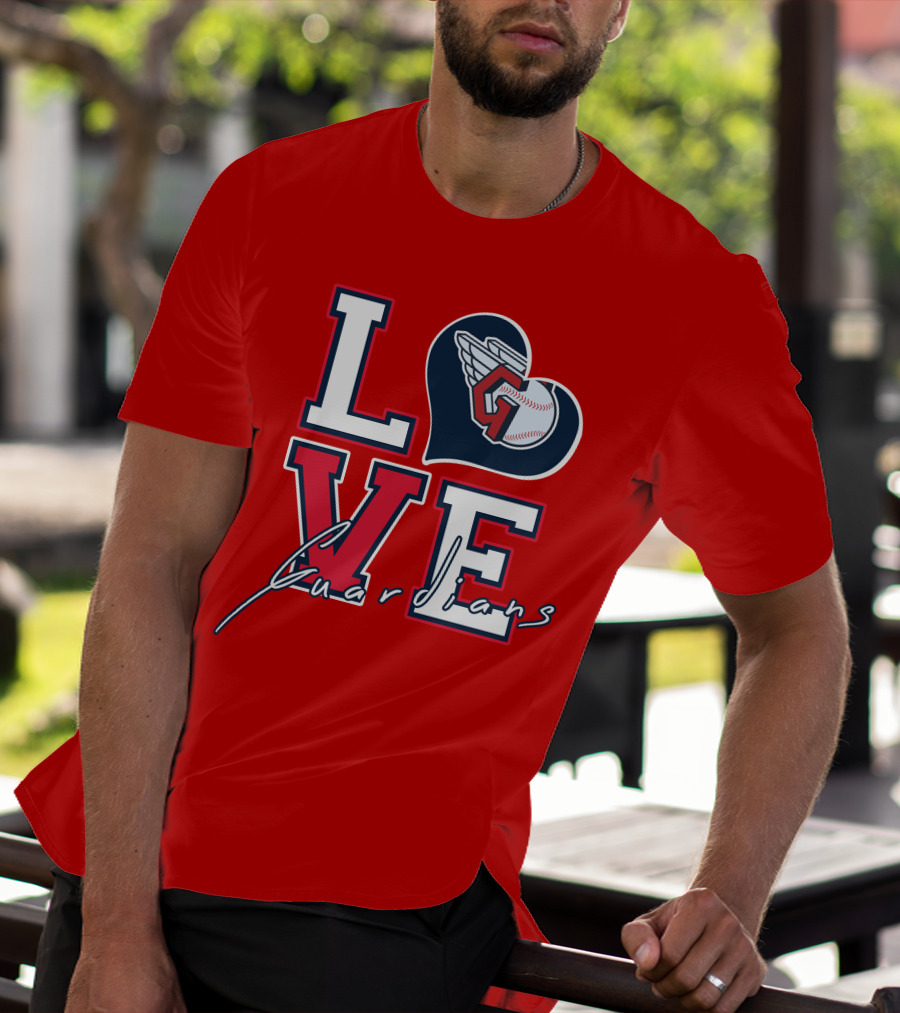 LOVE Guardians Baseball Heart T-Shirt