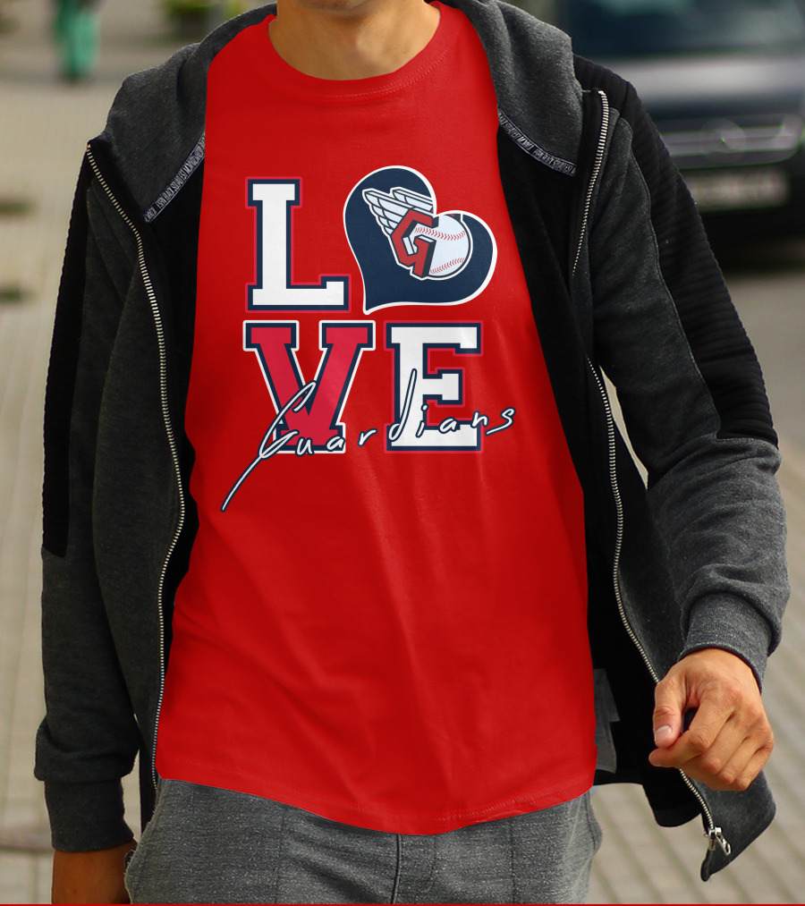 LOVE Guardians Baseball Heart T-Shirt