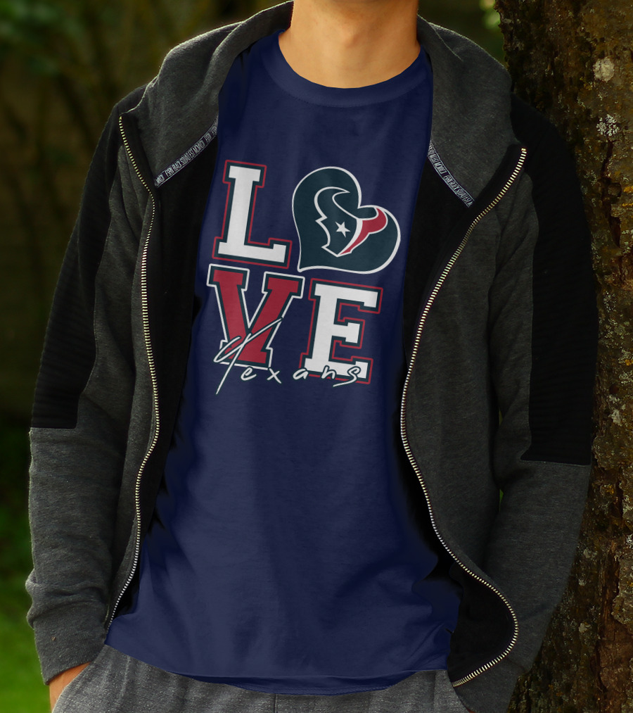 LOVE Houston Texans Logo NFL T-Shirt