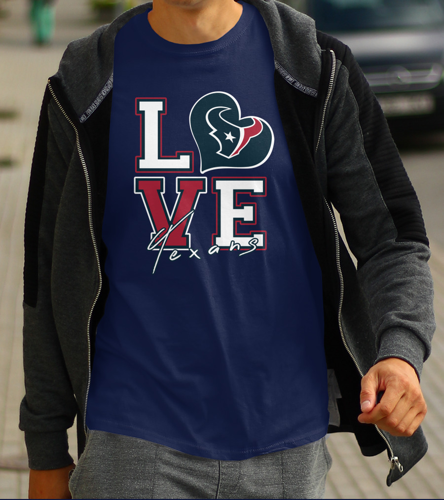 LOVE Houston Texans Logo NFL T-Shirt