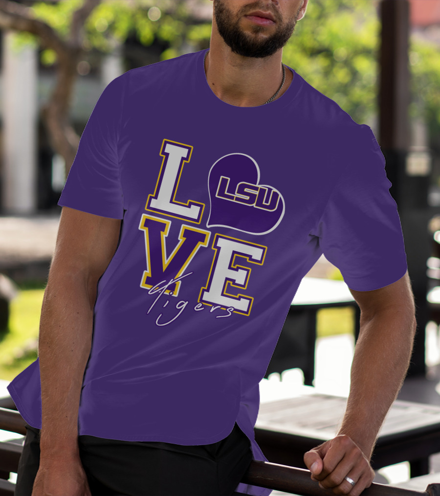 LOVE LSU Tigers T-Shirt