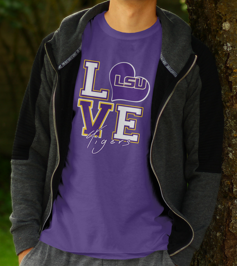 LOVE LSU Tigers T-Shirt
