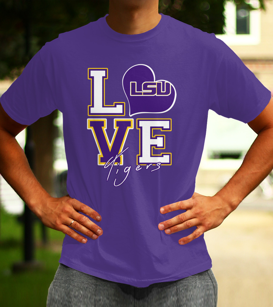 LOVE LSU Tigers T-Shirt