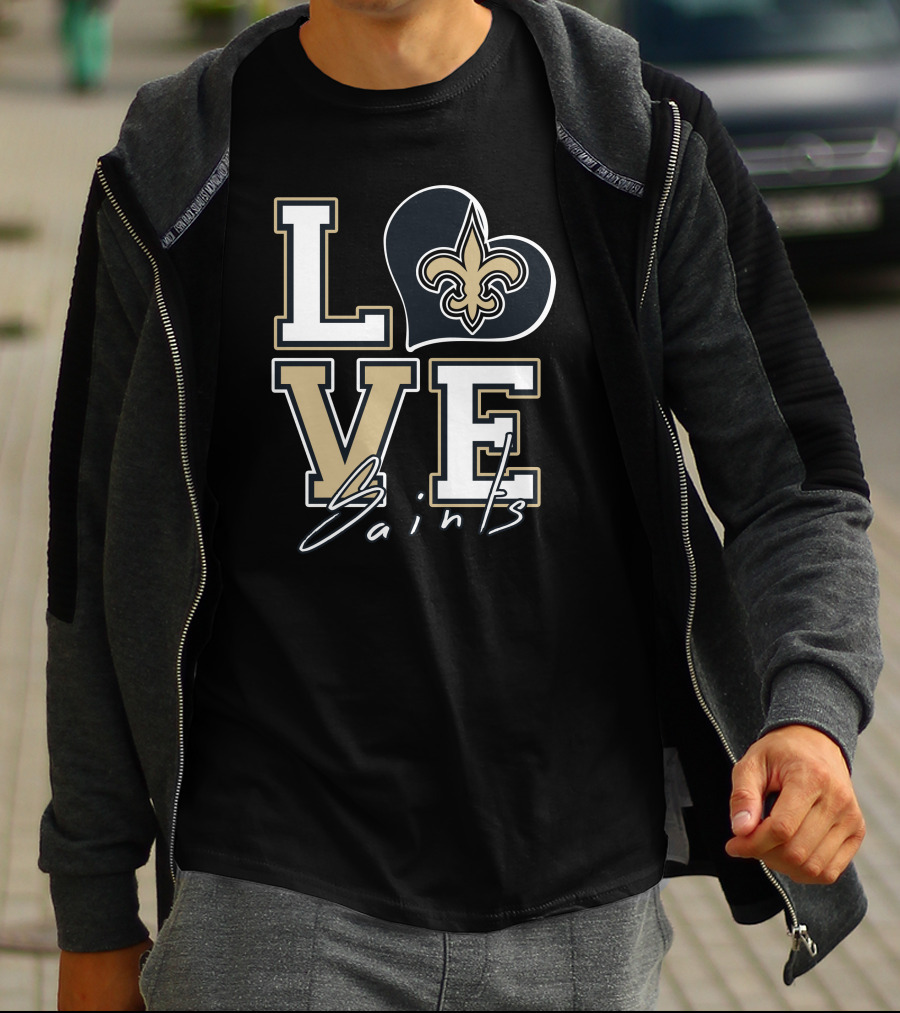 LOVE Saints New Orleans Fleur-de-Lis T-Shirt