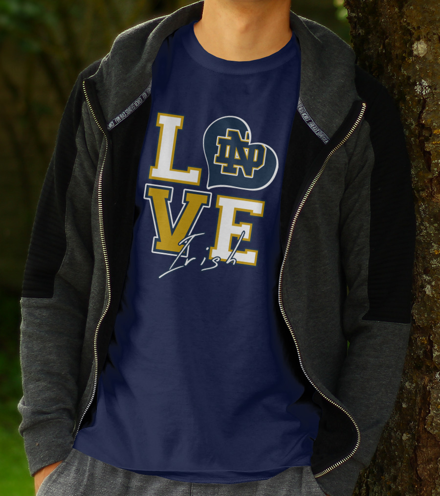 LOVE Notre Dame Irish ND T-Shirt
