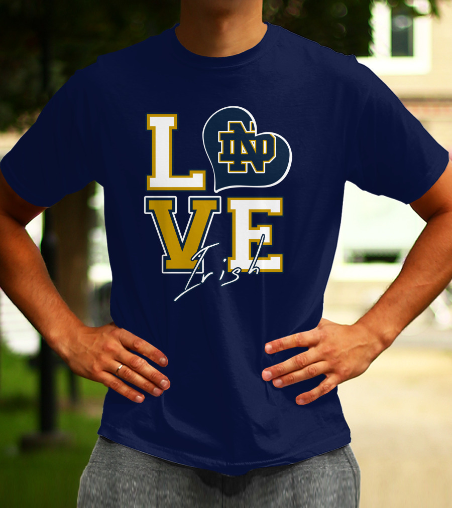 LOVE Notre Dame Irish ND T-Shirt