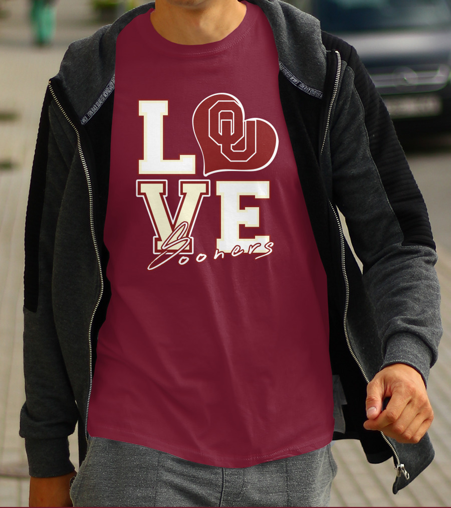 Love OU Heart Sooners T-Shirt