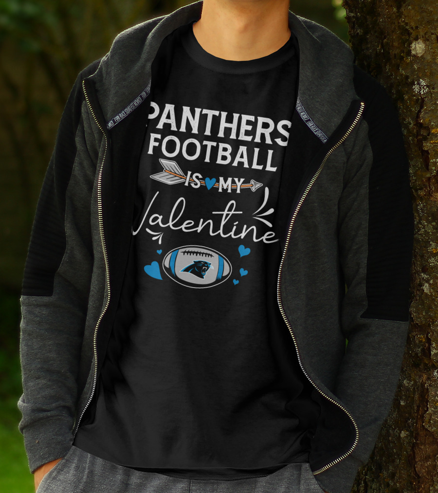 Panthers Football Is My Valentine T-Shirt
