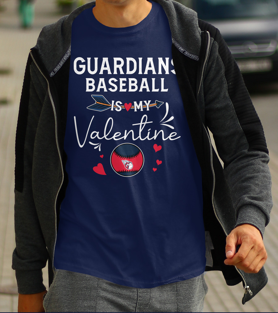 Guardians Baseball Is My Valentine T-Shirt