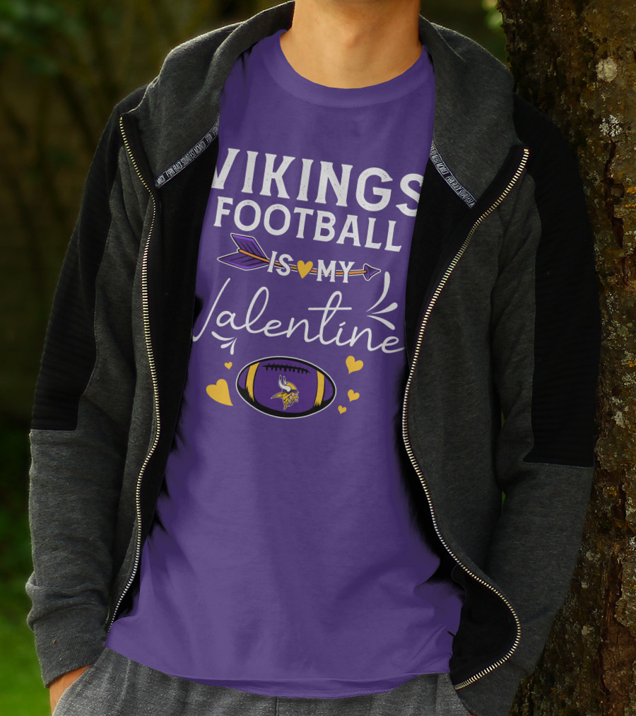 Vikings Football Is My Valentine T-Shirt
