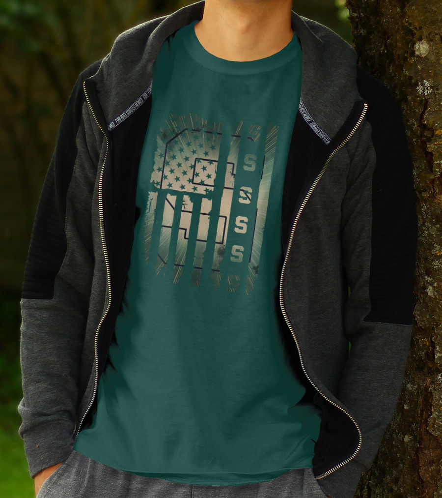 Michigan State Spartans Stars And Stripes S T-Shirt