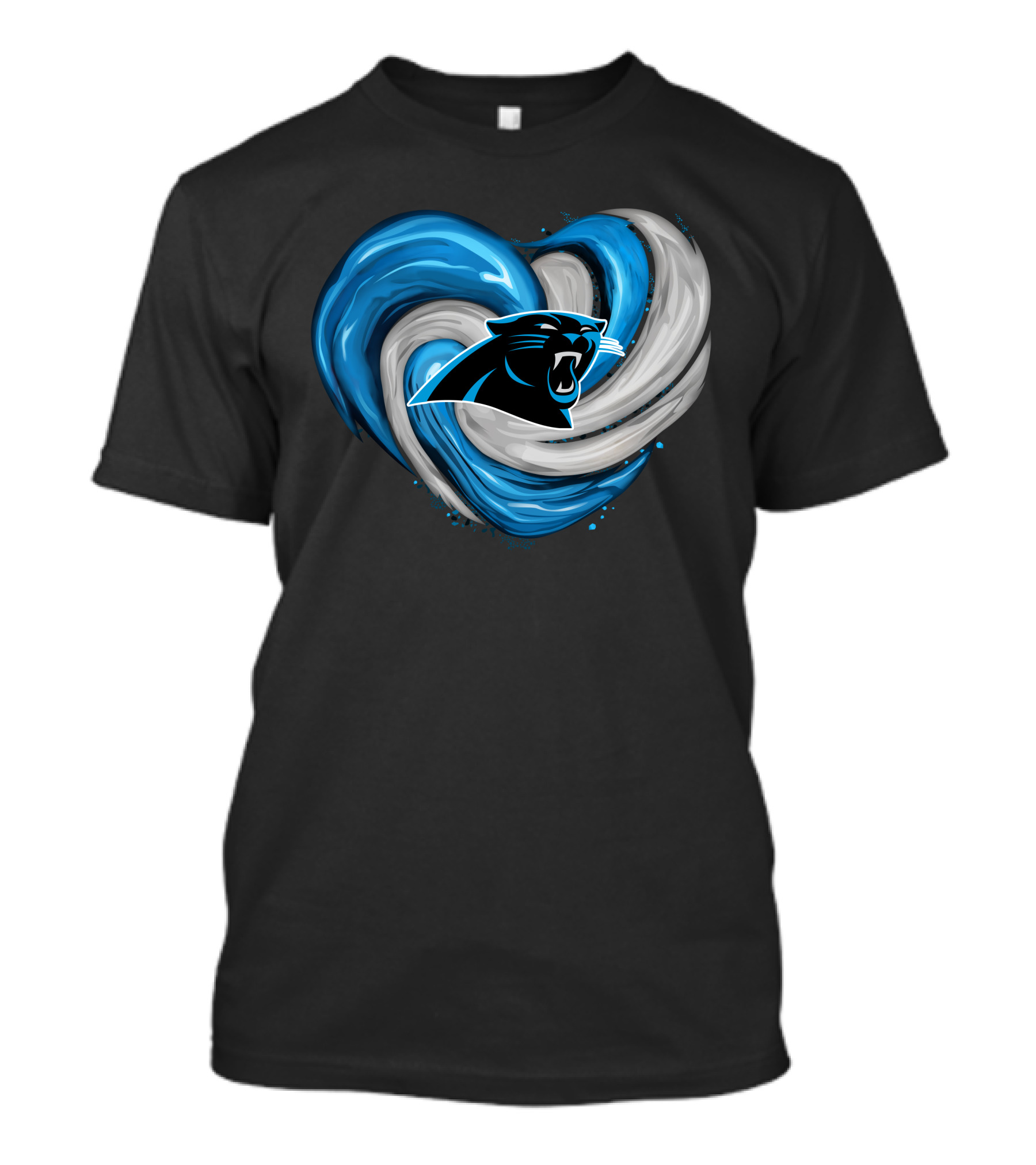 Carolina Panthers Heart Tornado T-Shirt