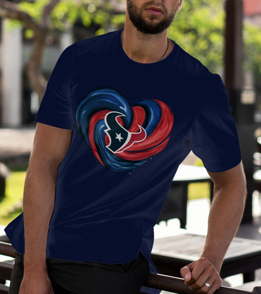 Houston Texans Tornado Heart T-Shirt