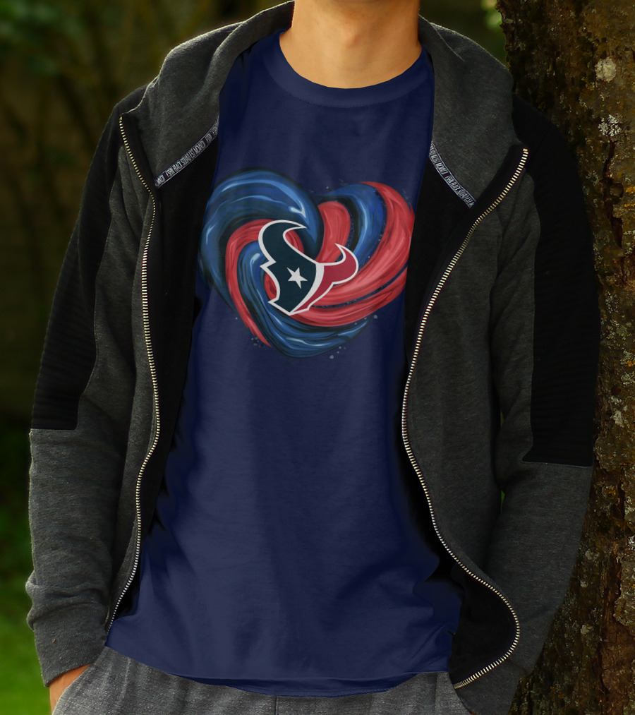 Houston Texans Tornado Heart T-Shirt
