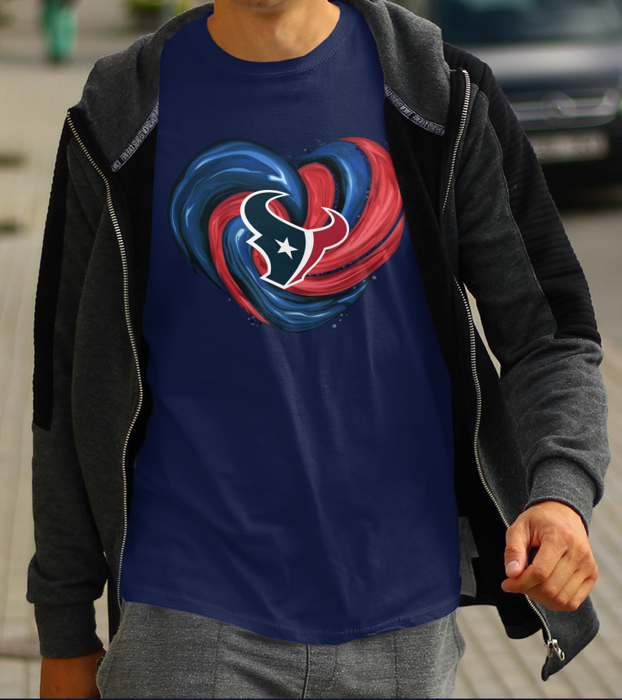 Houston Texans Tornado Heart T-Shirt