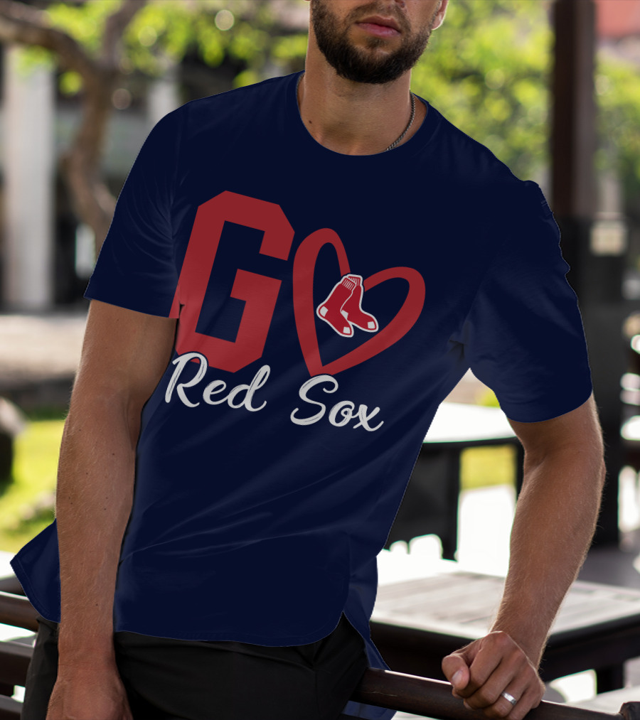 Go Red Sox Heart Socks T-Shirt