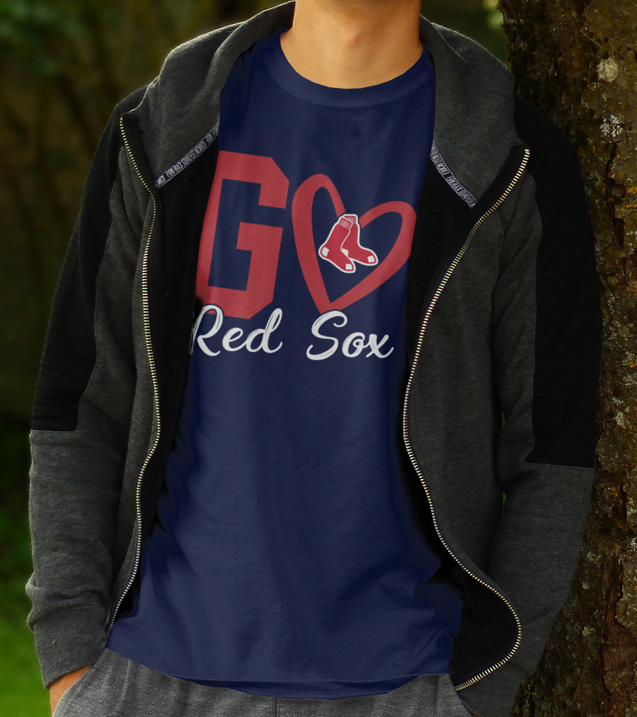 Go Red Sox Heart Socks T-Shirt
