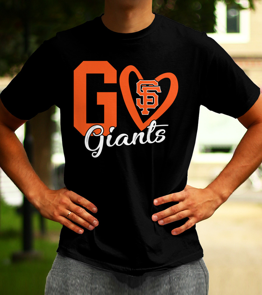 Go Giants SF Heart T-Shirt