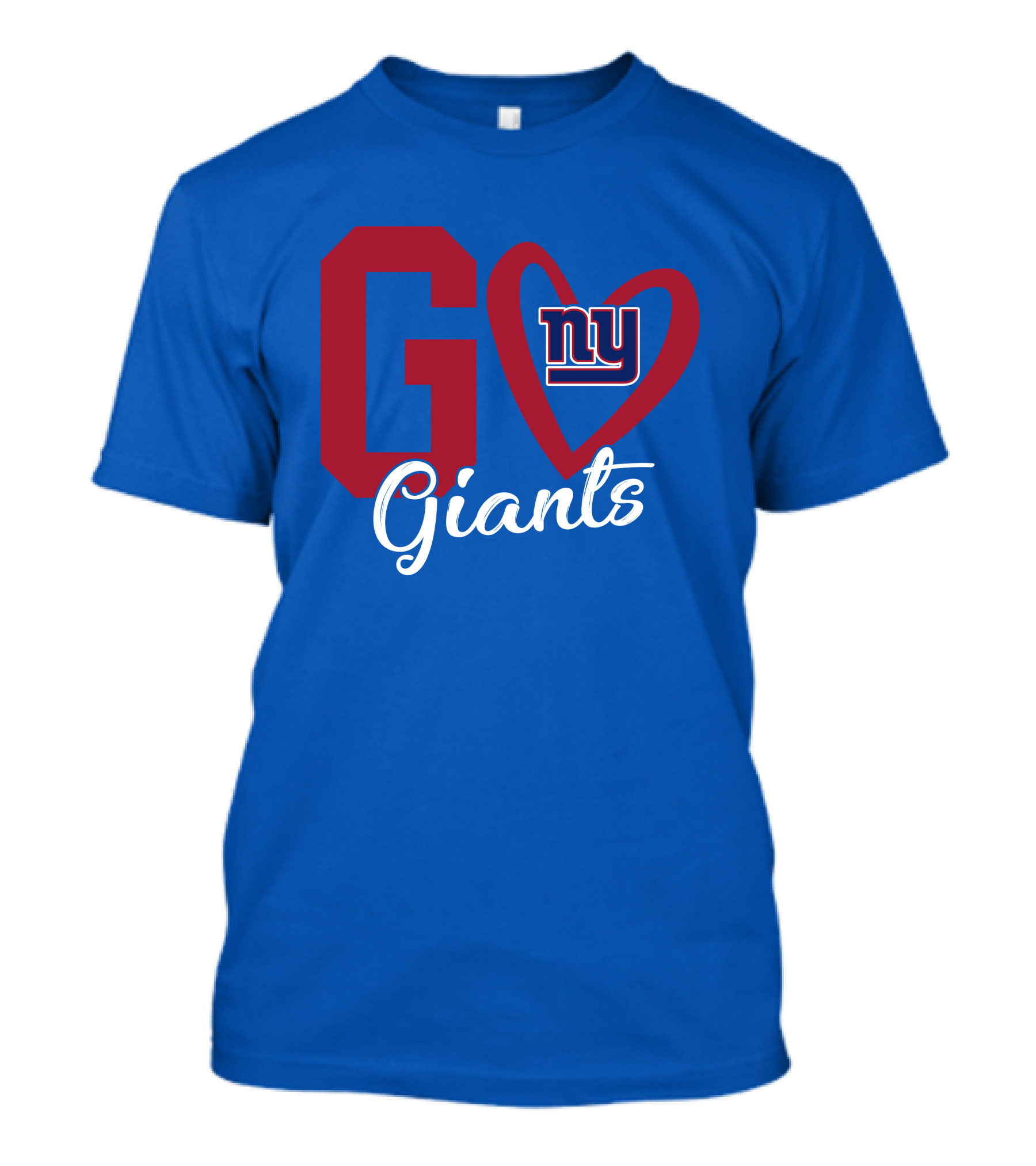 Go Giants NY Giants Heart T-Shirt