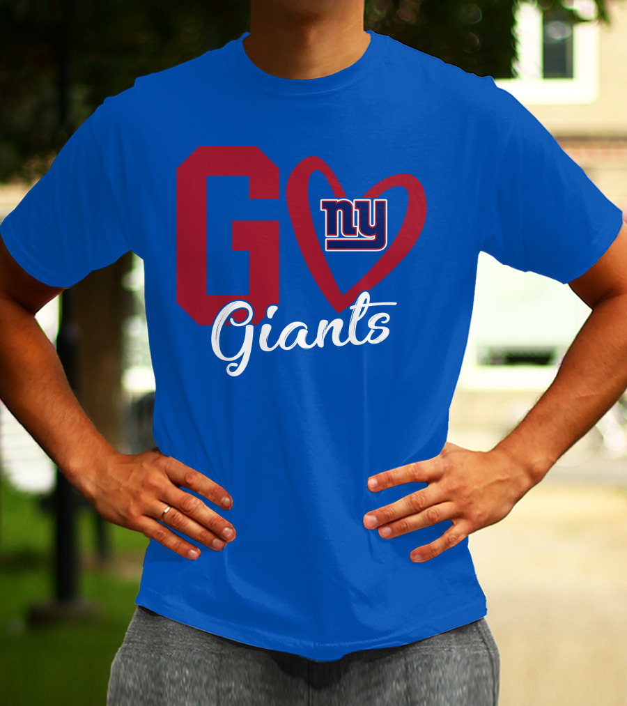 Go Giants NY Giants Heart T-Shirt