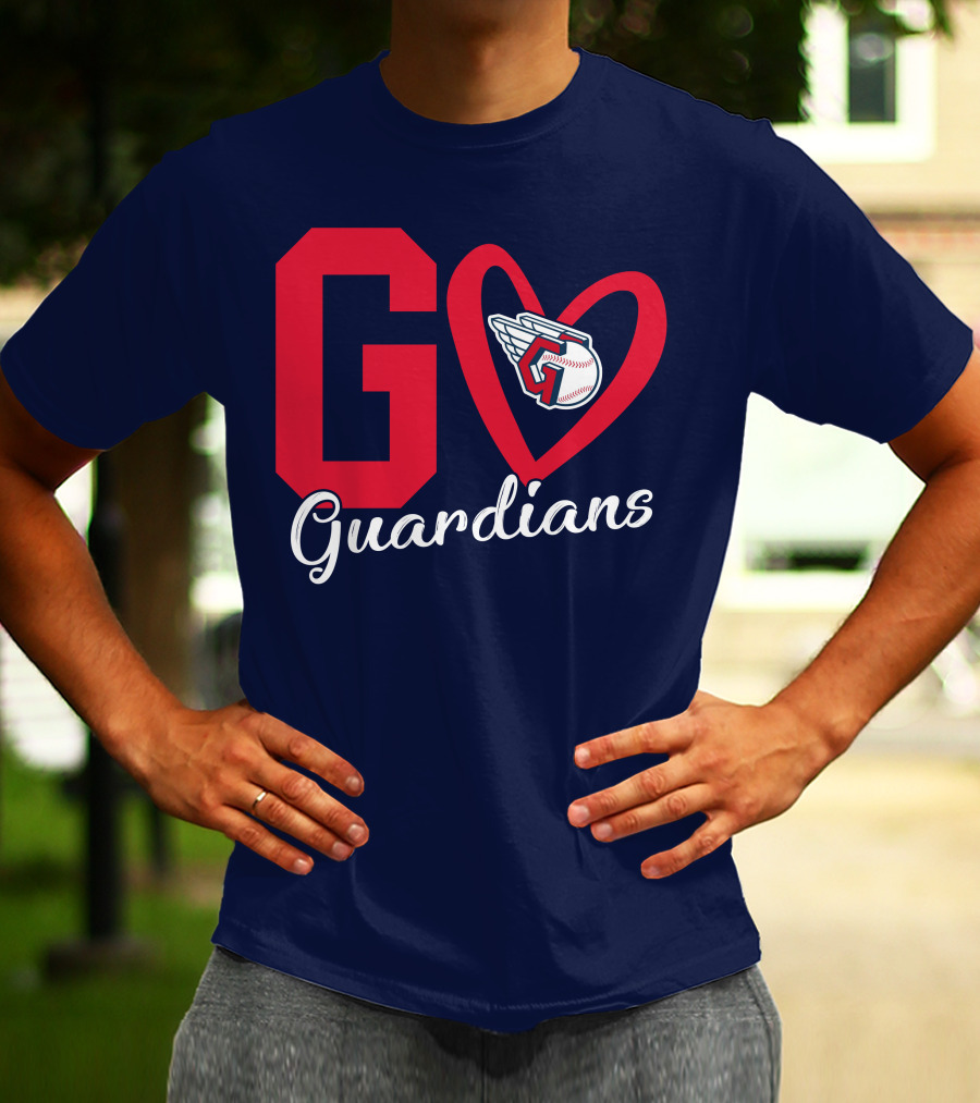 Go Guardians Baseball Heart Winged T-Shirt