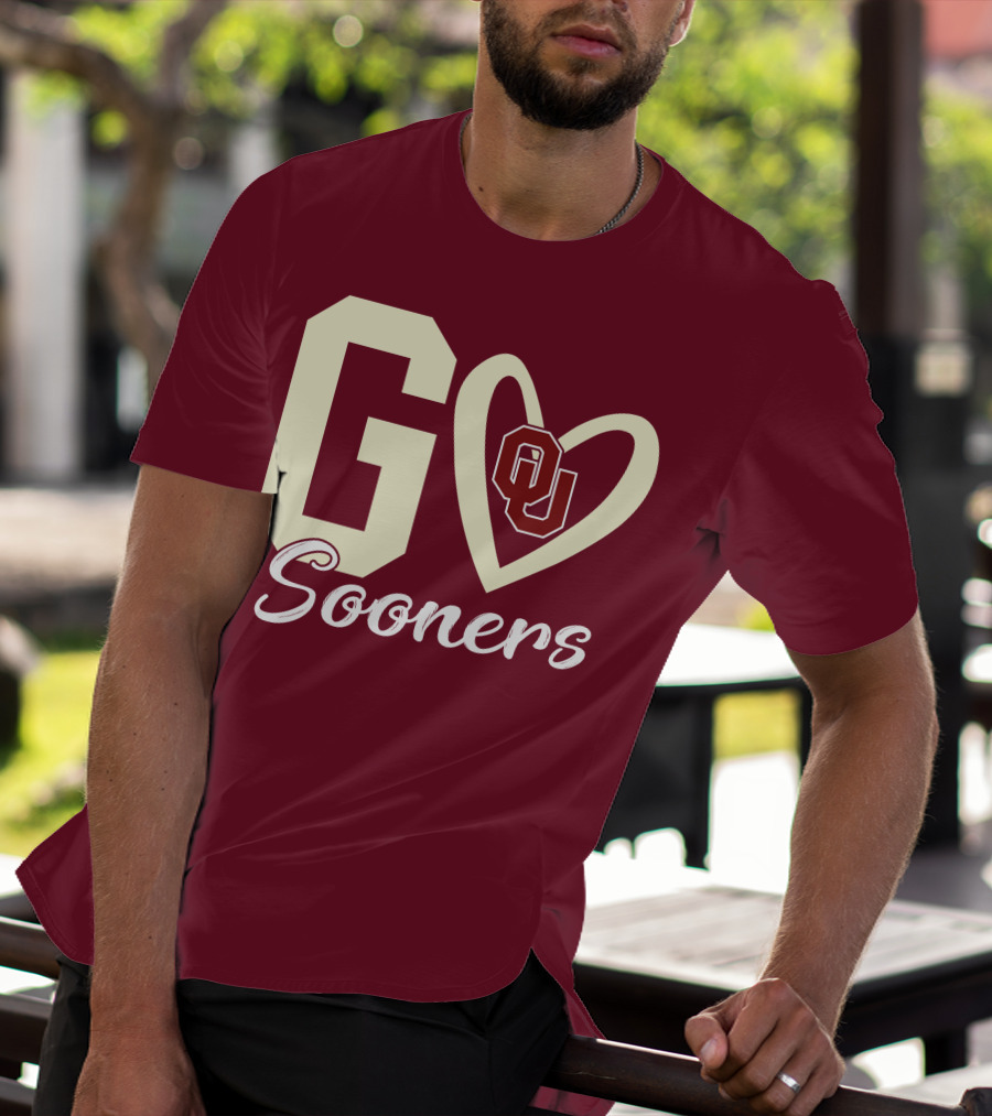 Go Sooners OU Heart T-Shirt