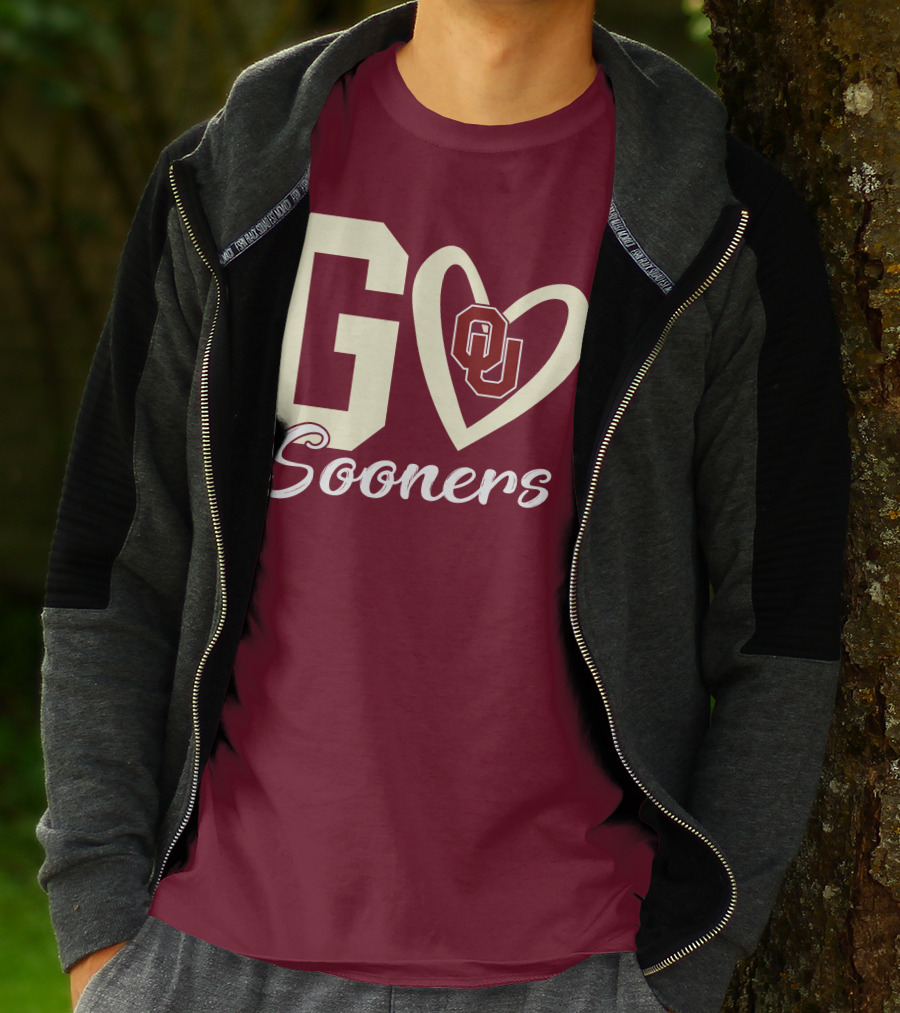 Go Sooners OU Heart T-Shirt