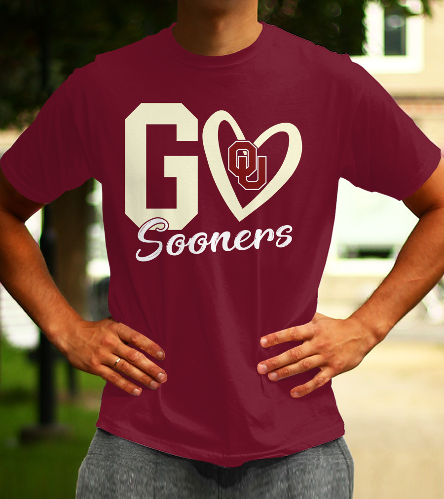Go Sooners OU Heart T-Shirt