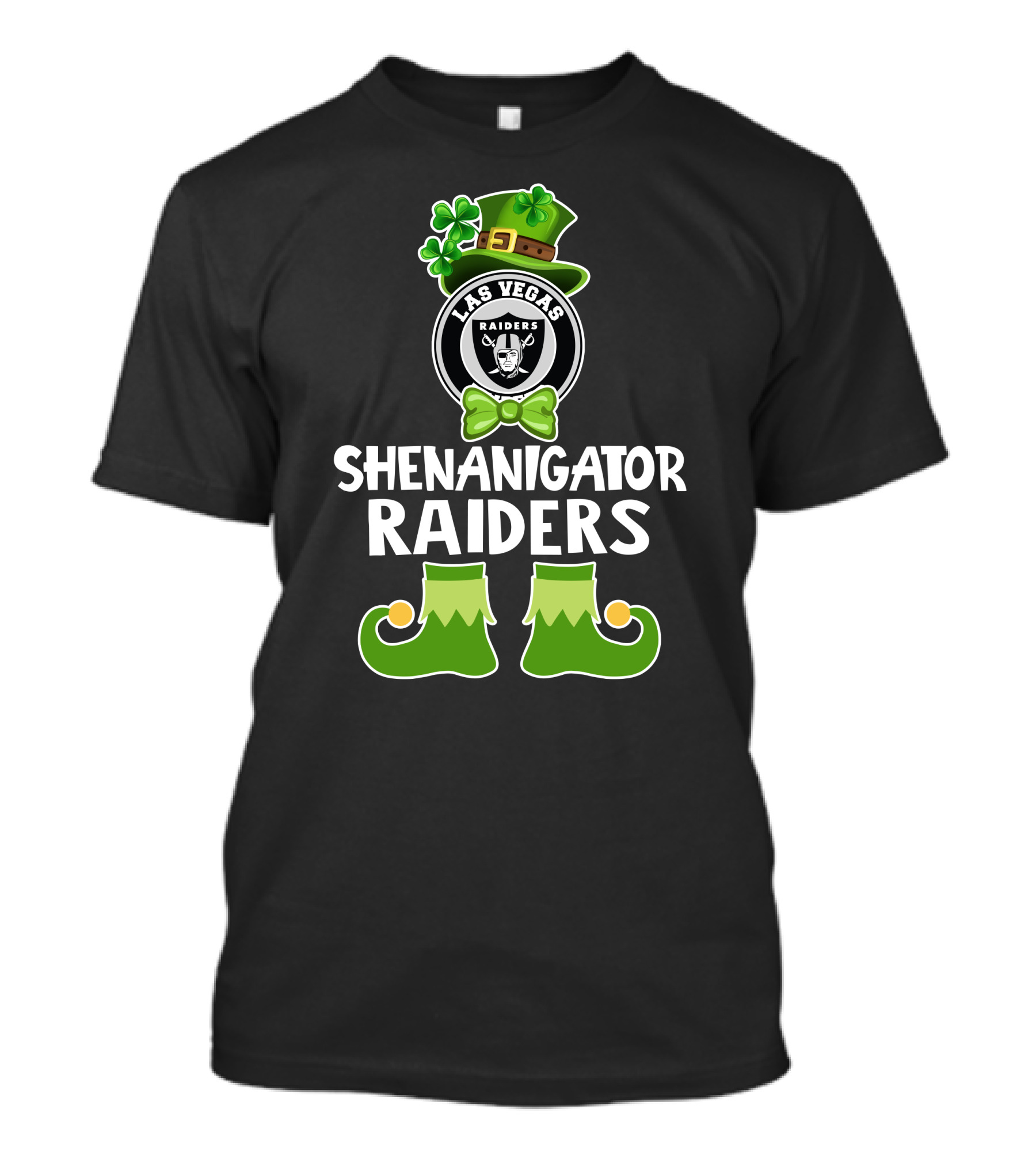 Las Vegas Raiders Shenanigator St. Patrick's Day Leprechaun Fun T-Shirt