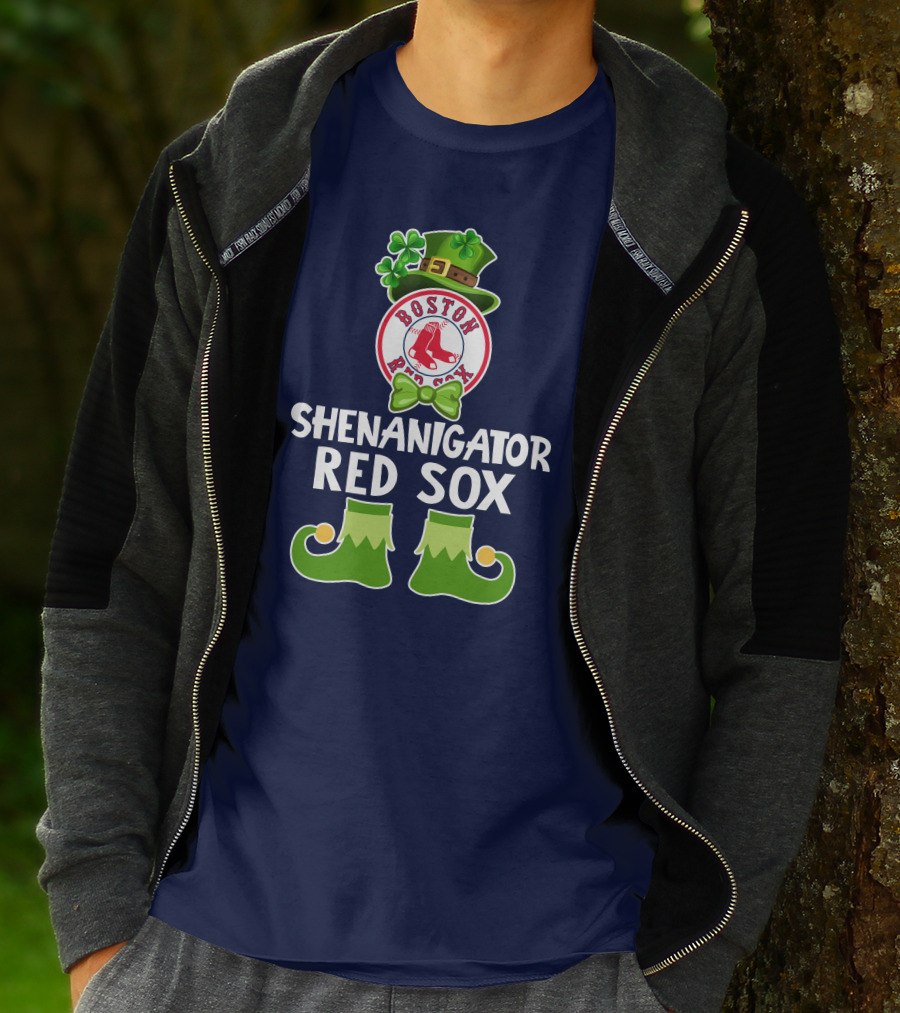 Boston Red Sox Shenanigator Leprechaun St. Patrick's Day T-Shirt
