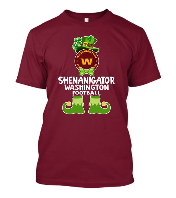 Shenanigator Washington Football Fun Leprechaun St. Patrick's Day T-Shirt