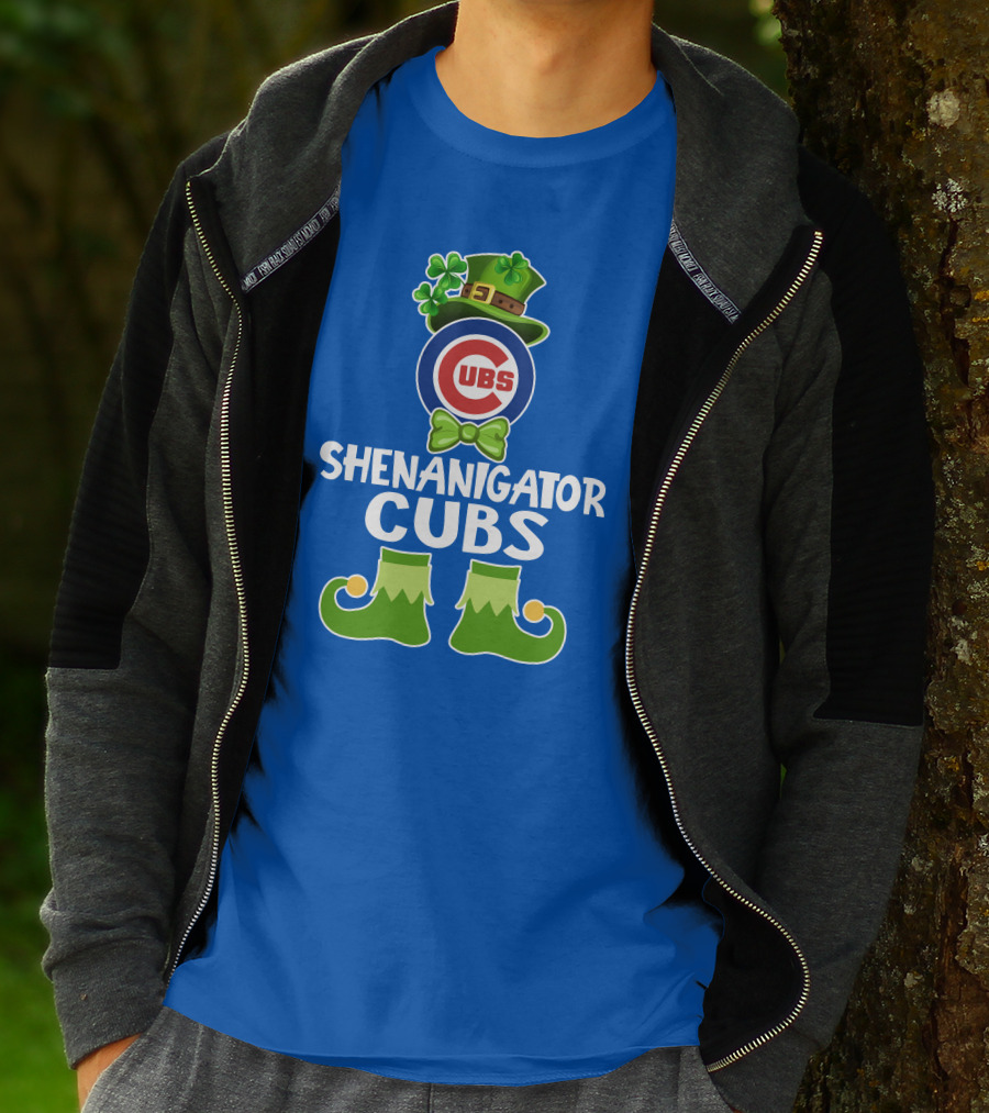Shenanigator Leprechaun Chicago Cubs St. Patrick's Day Fun T-Shirt
