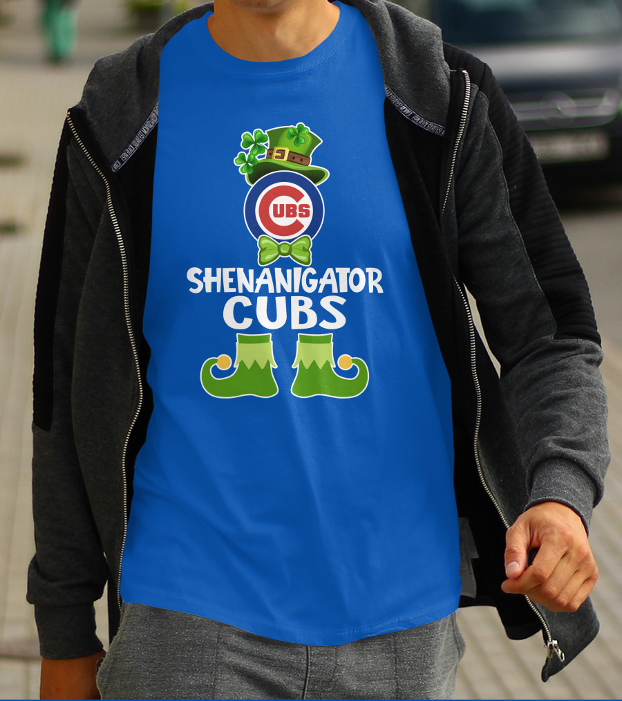 Shenanigator Leprechaun Chicago Cubs St. Patrick's Day Fun T-Shirt