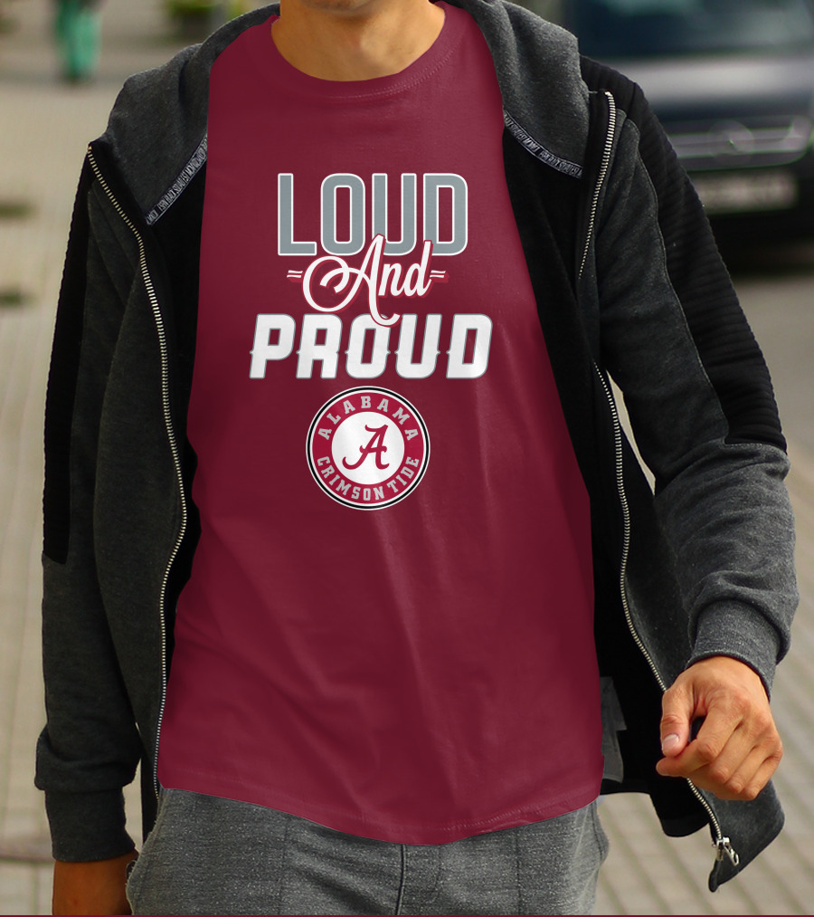 Alabama Crimson Tide Loud And Proud Enthusiast Spirit T-Shirt