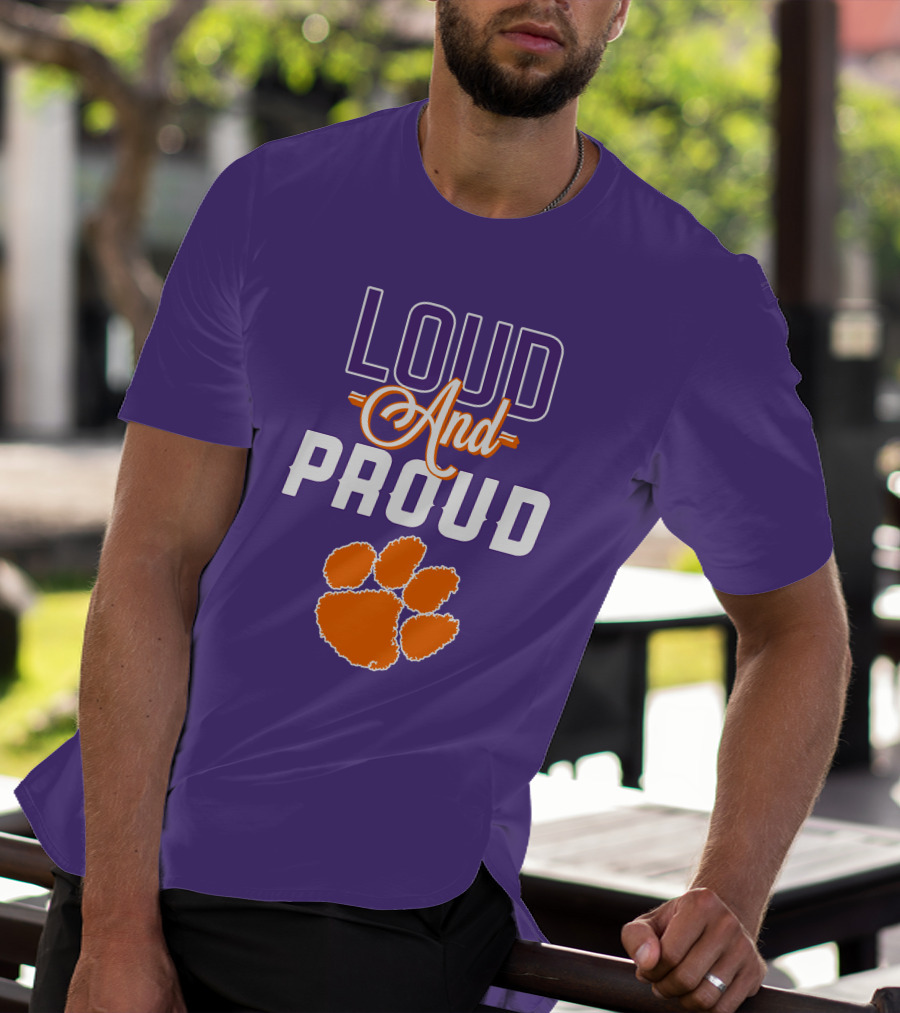 Loud And Proud Clemson Tigers Paw T-Shirt