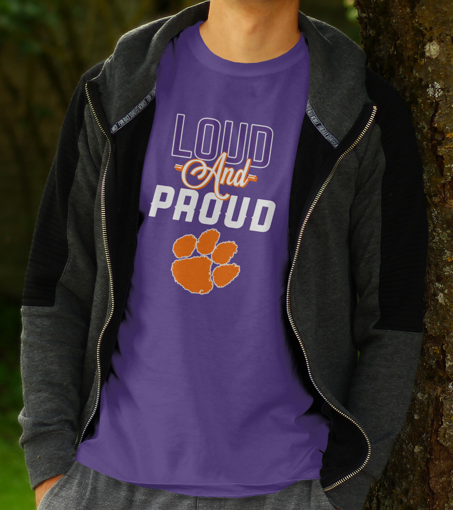 Loud And Proud Clemson Tigers Paw T-Shirt