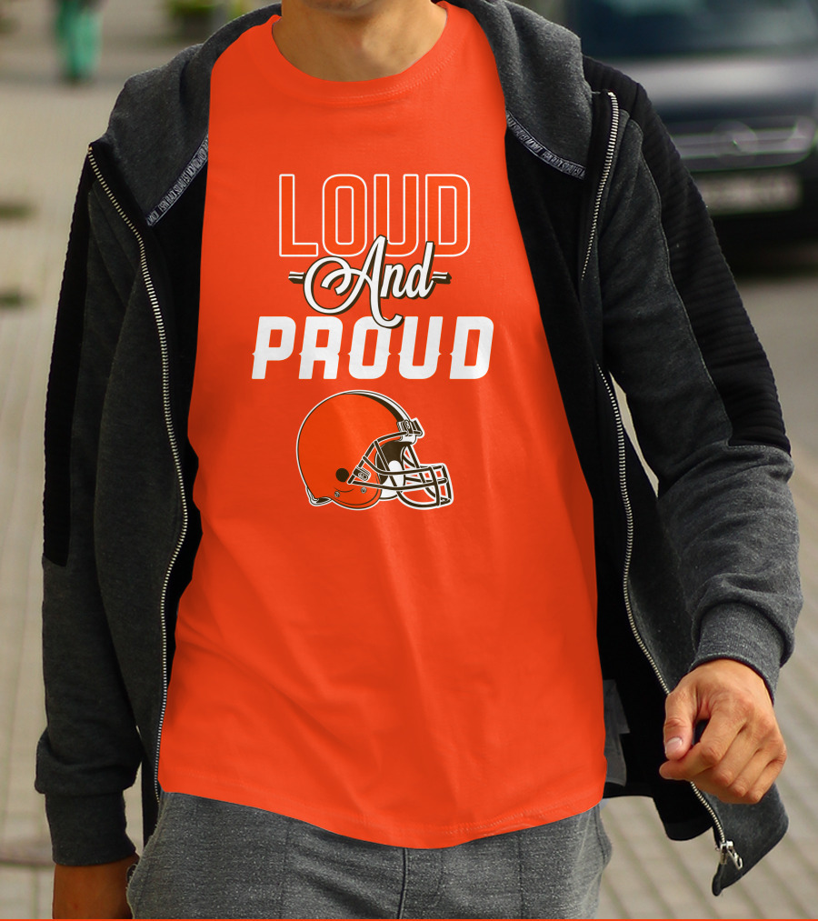 Cleveland Browns Loud And Proud Helmet T-Shirt