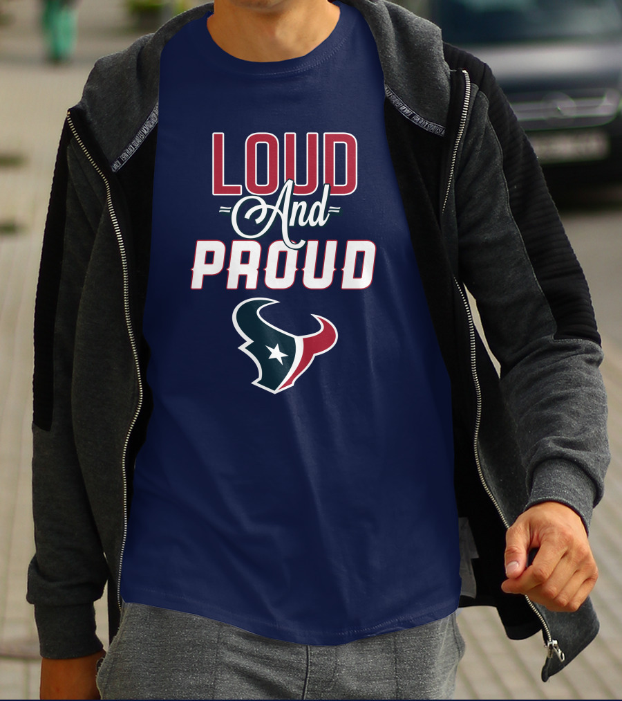 Houston Texans Loud And Proud Bulls T-Shirt