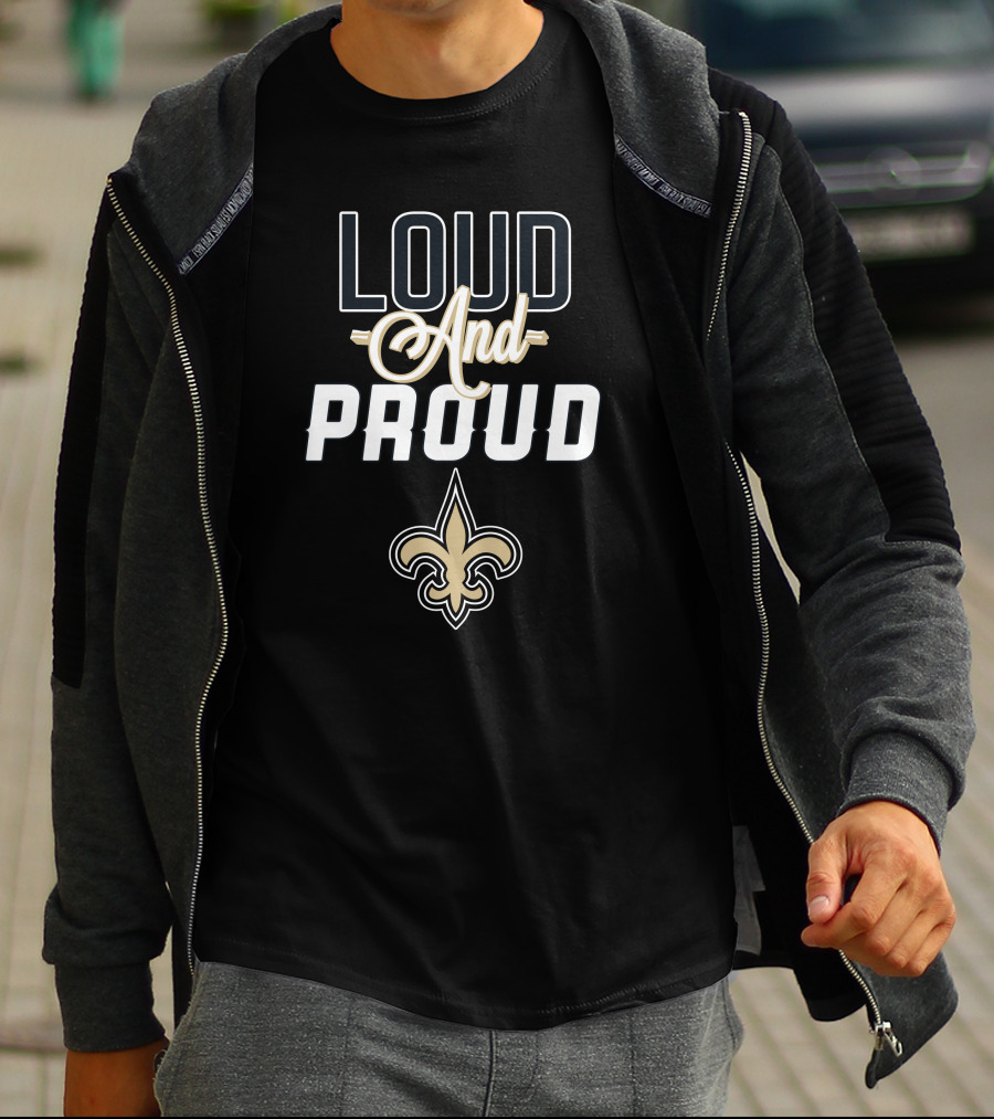 New Orleans Saints Loud And Proud Fleur-de-Lis T-Shirt