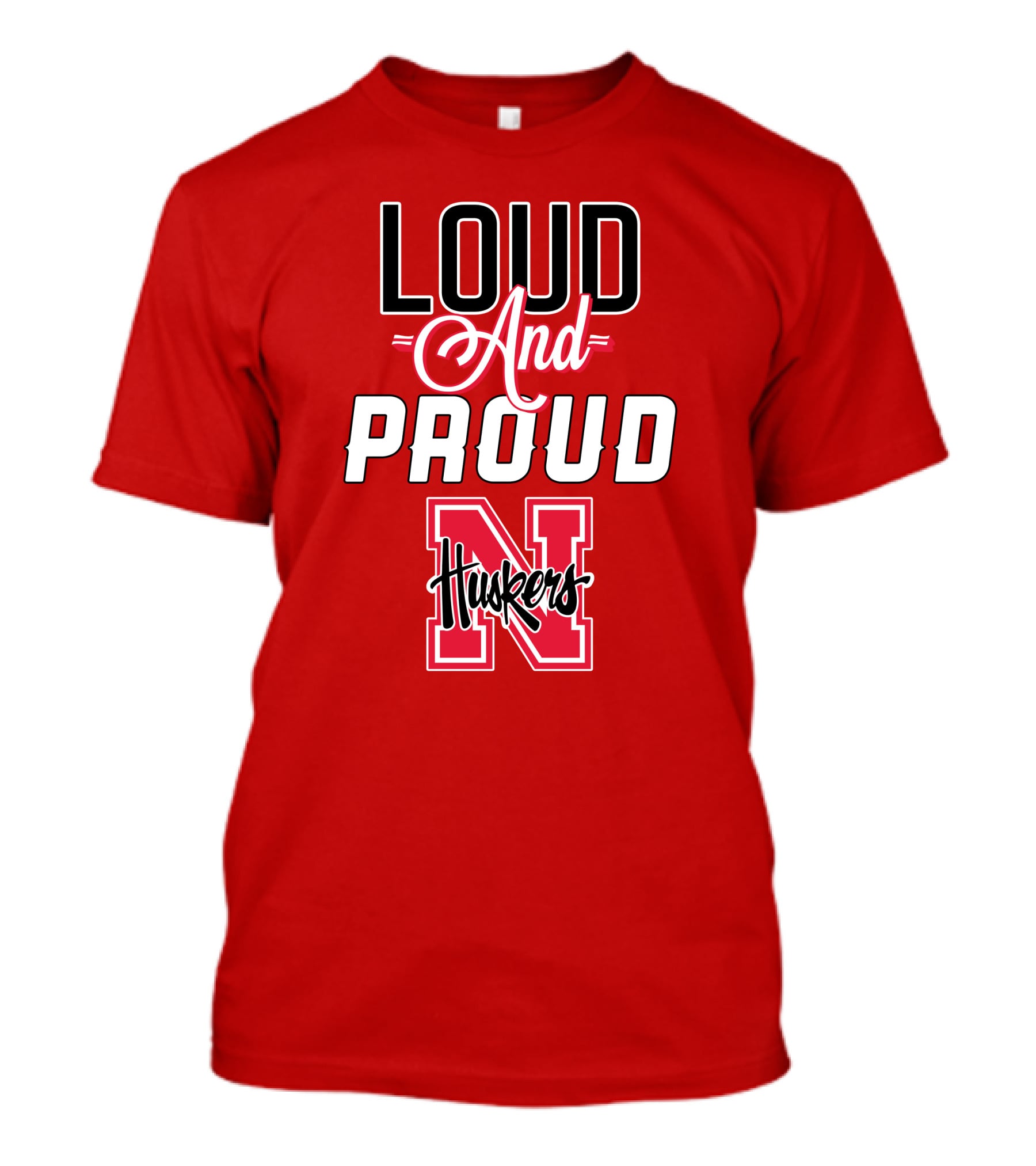 Loud And Proud Huskers Nebraska Cornhuskers T-Shirt