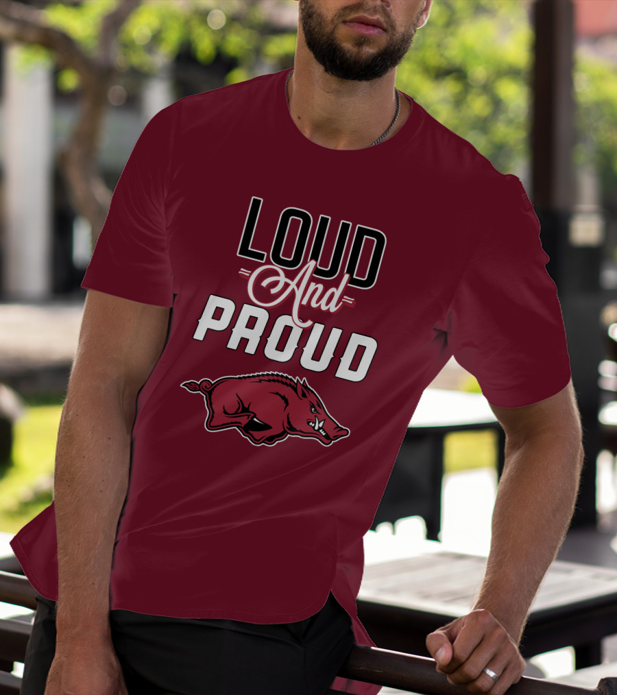 Arkansas Razorbacks Loud And Proud Wild Hog T-Shirt