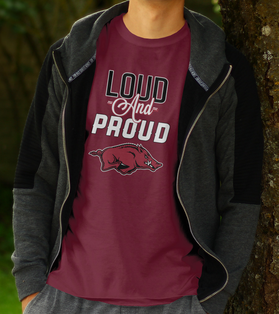 Arkansas Razorbacks Loud And Proud Wild Hog T-Shirt