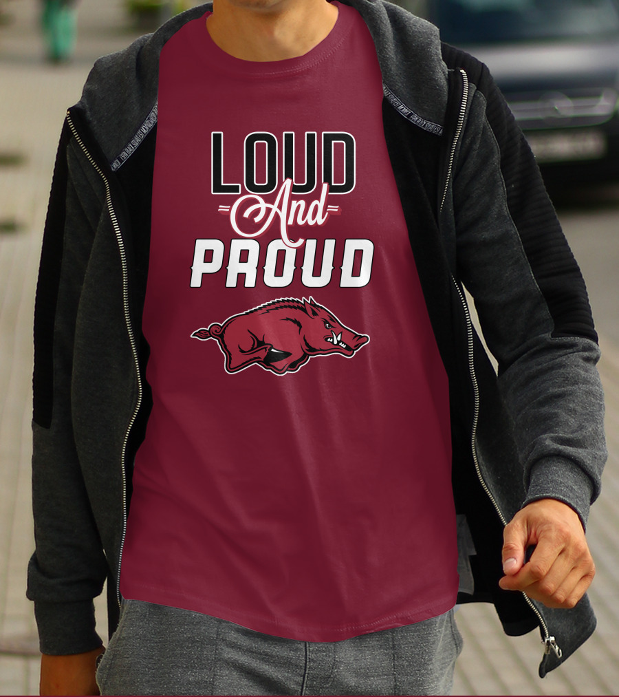 Arkansas Razorbacks Loud And Proud Wild Hog T-Shirt