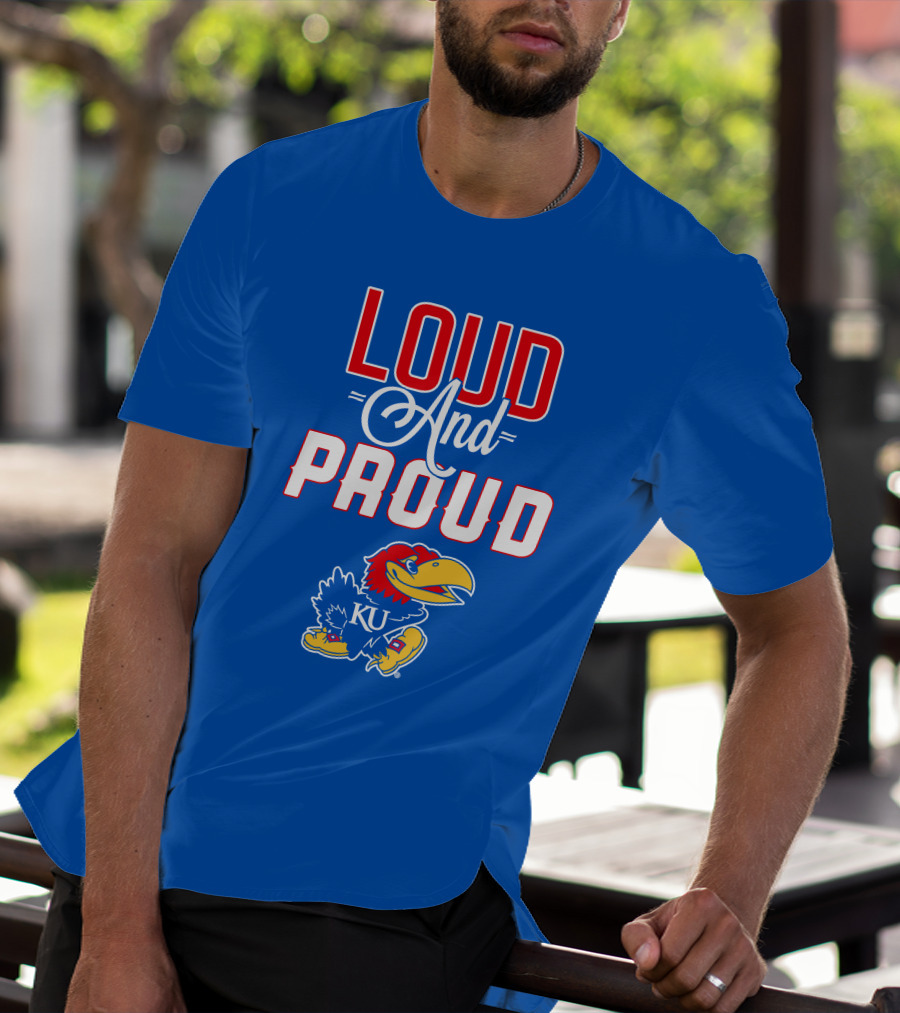 Kansas Jayhawks Loud And Proud KU Jayhawk T-Shirt