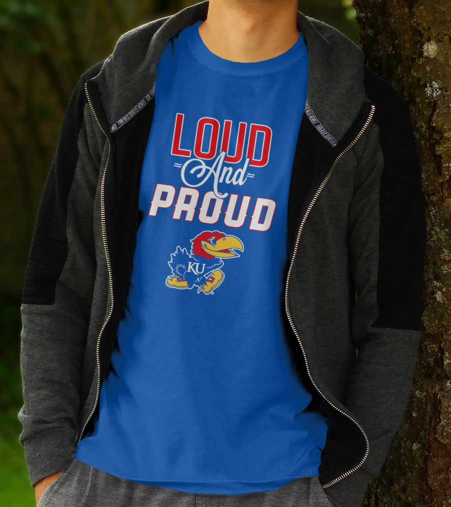 Kansas Jayhawks Loud And Proud KU Jayhawk T-Shirt