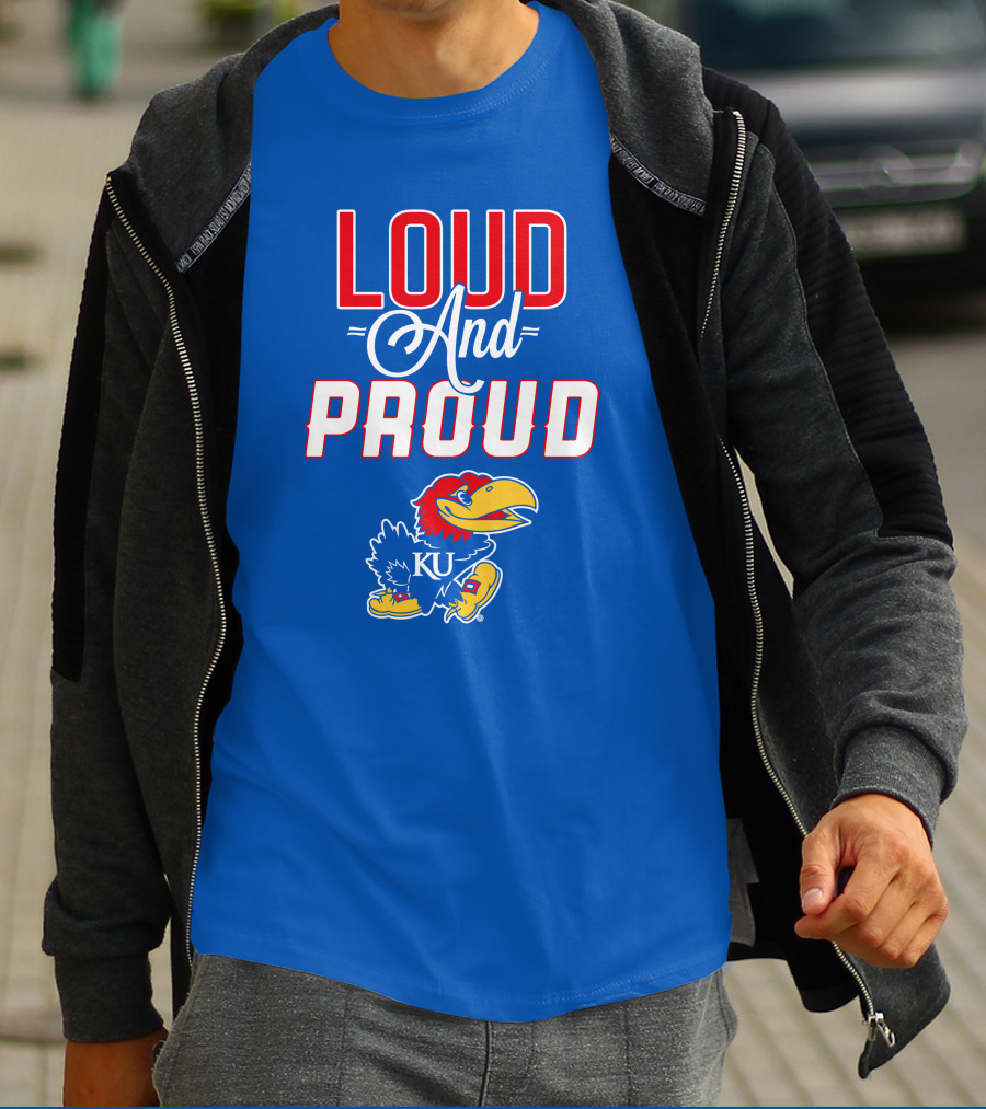 Kansas Jayhawks Loud And Proud KU Jayhawk T-Shirt
