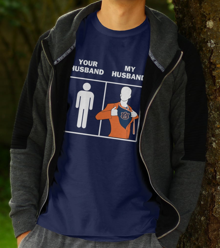 Auburn Tigers Fan Comparison Your Husband My Husband T-Shirt