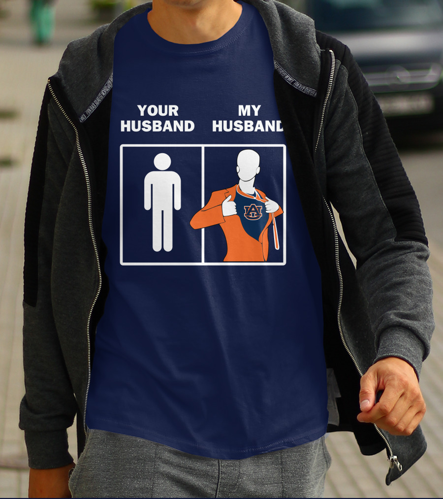 Auburn Tigers Fan Comparison Your Husband My Husband T-Shirt